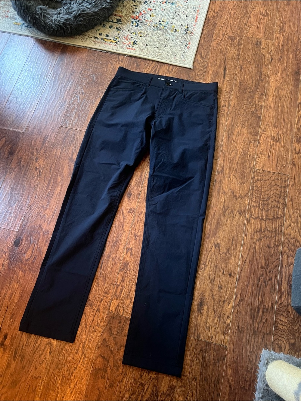 Western Rise Evolution Pants Men's 32x32 Blue 4-Way Stretch Nylon Travel Pants